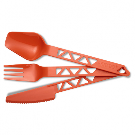 Primus Lightweight TrailCutlery, Tangerine in der Gruppe Outdoor / Campingküchen & Utensilien / Besteck & Zubehör bei Sportfiskeprylar.se (P740615)