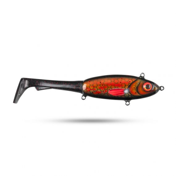 Pineslope Lures Goujon XL Slow Sink 25cm, 130g - Black Knight in der Gruppe Köder / Handgefertigte Köder / Handgefertigte Tailbaits bei Sportfiskeprylar.se (PSLGXLSS23-2)