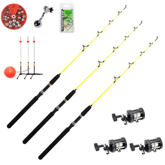 Fladen Ice Pike Starterkit 3-Pack in der Gruppe Angelmethoden / Eisangeln / Eisangel Sets / Eisangelsets bei Sportfiskeprylar.se (READY-TO-FISHICEPIKE)