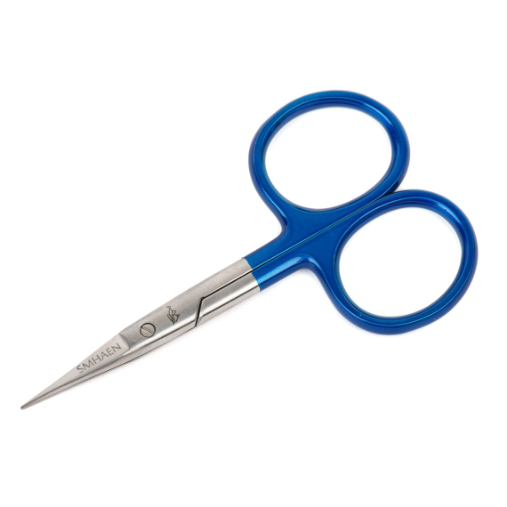 SMHAEN Scissor Straight 4\'\' Tungsten Carbide Fine Blade Blue in der Gruppe Werkzeuge & Zubehör / Zangen & Scheren / Schnurscheren & Scheren bei Sportfiskeprylar.se (SM-110)