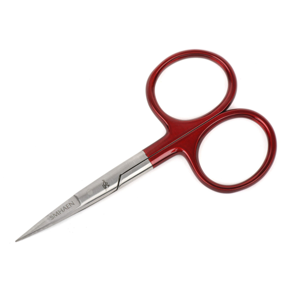 SMHAEN Scissor Straight 4\'\' Tungsten Carbide Red in der Gruppe Werkzeuge & Zubehör / Zangen & Scheren / Schnurscheren & Scheren bei Sportfiskeprylar.se (SM-112)