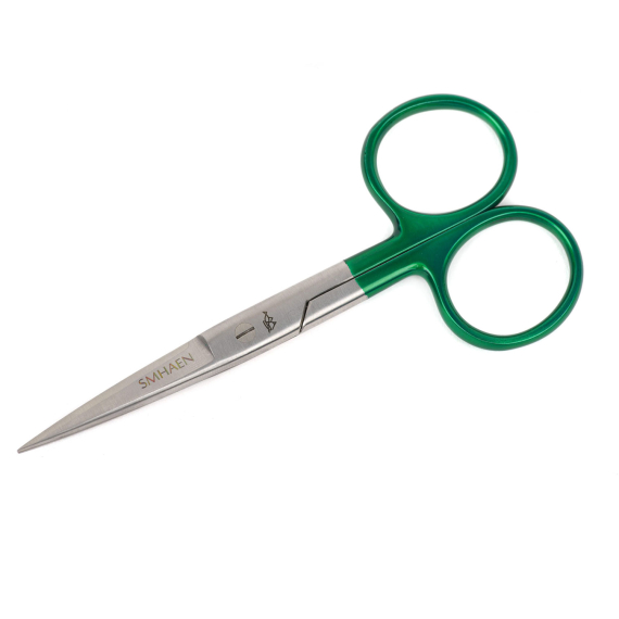 SMHAEN Scissor Straight 5\'\' Tungsten Carbide Heavy Green in der Gruppe Werkzeuge & Zubehör / Zangen & Scheren / Schnurscheren & Scheren bei Sportfiskeprylar.se (SM-115)