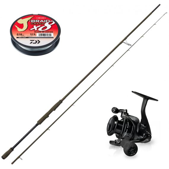 Okuma Pitch Black V2 Savage Gear SG4 Pike Combo in der Gruppe Angelmethoden / Raubfischangeln / Angelsets / Spinning Sets bei Sportfiskeprylar.se (SSPSET-17)