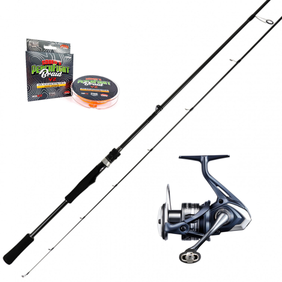 Shimano Miravel Lunker Stick Perch Combo in der Gruppe Angelmethoden / Raubfischangeln / Angelsets / Spinning Sets bei Sportfiskeprylar.se (SSPSET-24)