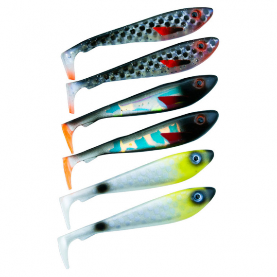 Svartzonker McRubber Shad 9cm Mix (6-pack) - Overcast in der Gruppe Köder / Gummiköder / Barsch Gummifische & Zander Gummifische bei Sportfiskeprylar.se (SZ103554)