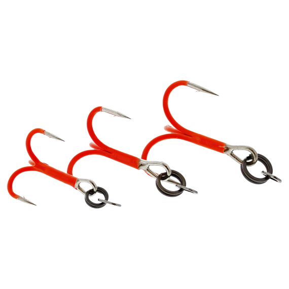 Westin Rigged Trout Treble Hooks Uv Orange in der Gruppe Haken & Zubehör / Haken / Drillingshaken bei Sportfiskeprylar.se (T108-805-064r)