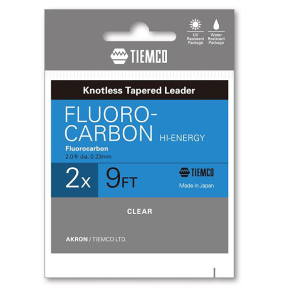 Tiemco Fluorcarbon Taperad Tafs Hi-energi 9ft in der Gruppe Haken & Zubehör / Vorfächer & Vorfachmaterial / Fertige Vorfächer / Tapered Vorfächer bei Sportfiskeprylar.se (TAFLH9-0Xr)