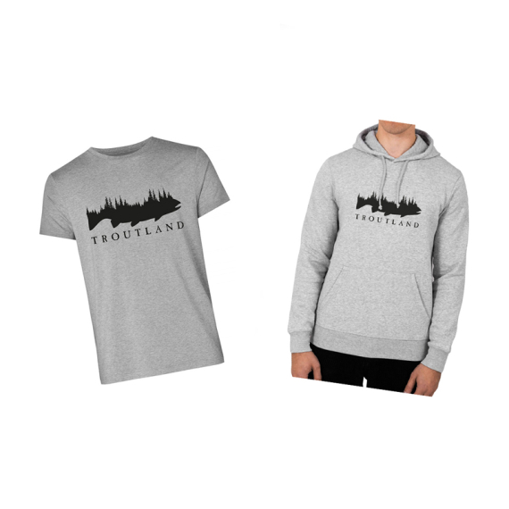 Troutland T-shirt & Hoodie in der Gruppe Kleidung & Schuhe / Kleidung / Pullover bei Sportfiskeprylar.se (TROUTLANDTHSET)