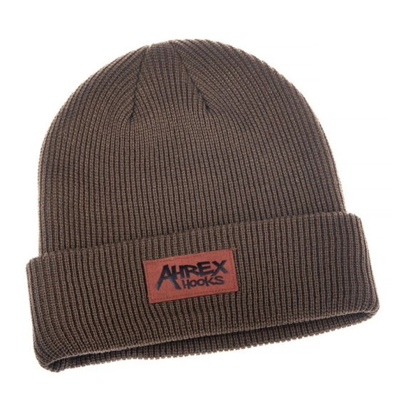 Ahrex Suede Patch Beanie Brown in der Gruppe Kleidung & Schuhe / Kappen & Kopfbedeckungen / Mützen bei Sportfiskeprylar.se (abe324)