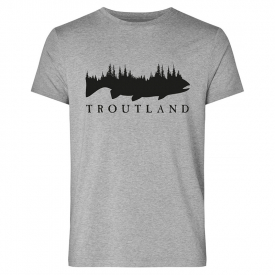 Troutland Men´s 100% Cotton Grey t-shirt XXL