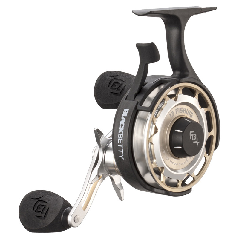 13 fishing black betty freefall ice fishing reel