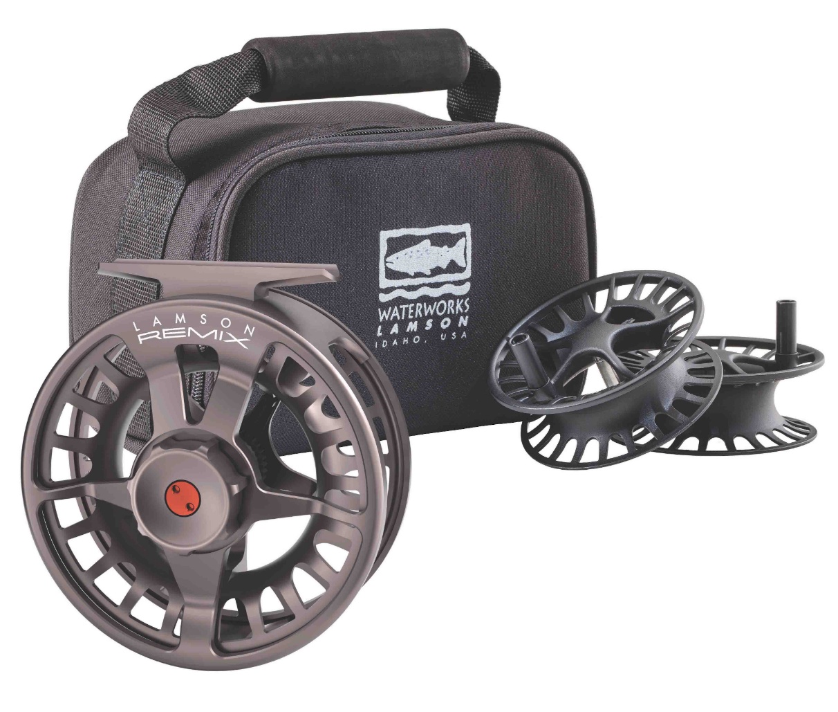 Lamson Liquid Fly Reel With 3 Spare Spools Glacier