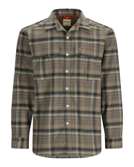 Simms Coldweather Shirt Hickory Asym Ombre Plaid