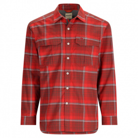 Simms ColdWeather Shirt Cutty Red Asym Ombre Plaid