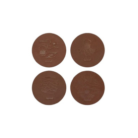 Lemmel Leather Coasters 4-pack - Kustfararen