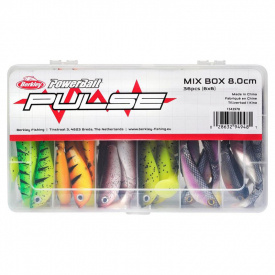 Berkley Pulse Shad Mix Box 8cm (36stk.)