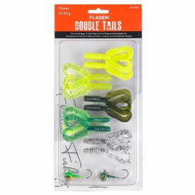 Fladen Jig Assortment Double Tails 75mm