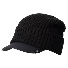 Daiwa Knit Cap With Brim - Black