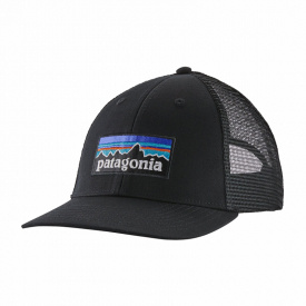 Patagonia P-6 Logo LoPro Trucker Hat Black