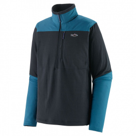 Patagonia M's L/S R1 Fitz Roy 1/4 Zip PIBL