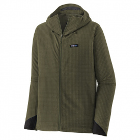 Patagonia M's R1 TechFace Fitz Roy Trout Hoody Basin Green