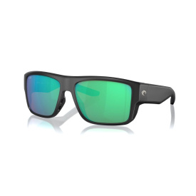 Costa Taxman Matte Black - Green Mirror 580G