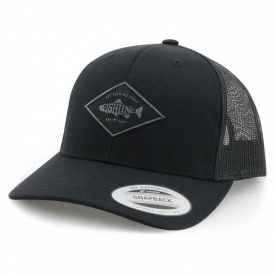 Fishline Fish Logo Snapback Black Grey Patch