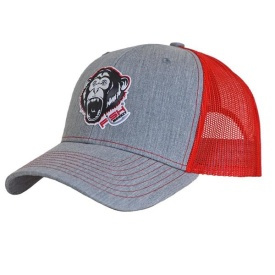 Fish Monkey Hat Scream n Monkey Heather Grey/Red