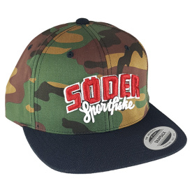 Söder Sportfiske Snapback 2-Tone Camo Green/Black - Original Logo