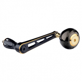 Gomexus 90mm Aluminium Power Handle with 45mm Titanium Knob - Black & Gold