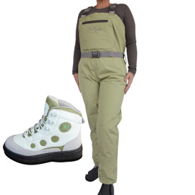 Miss Mayfly MOXIE Chameleon Women's Waders & Boots Combo