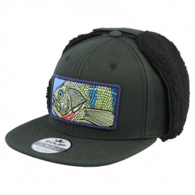 Skillfish Big Perch Patch Vintage Black Ear Flap Snapback