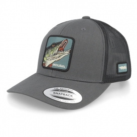 Skillfish Grisjävel Patch Charcoal/Black Trucker