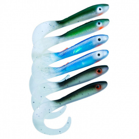 Svartzonker McRubber Tail 11cm Mix (6-pack) - Baitfish