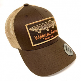 Wolfcreek Pike Patch Trucker Snapback - Brown/Khaki