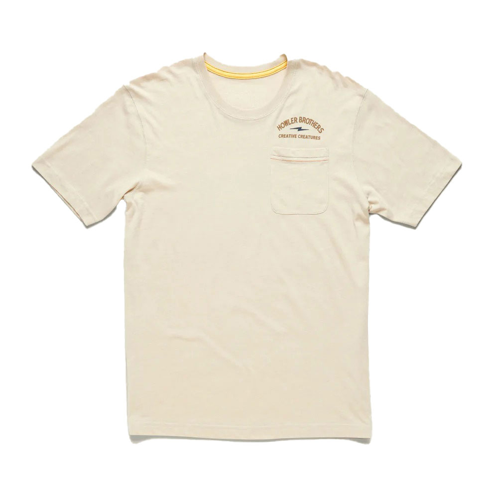 Howler Select Pocket T Creative Creatures Roosterfish Sand Heather