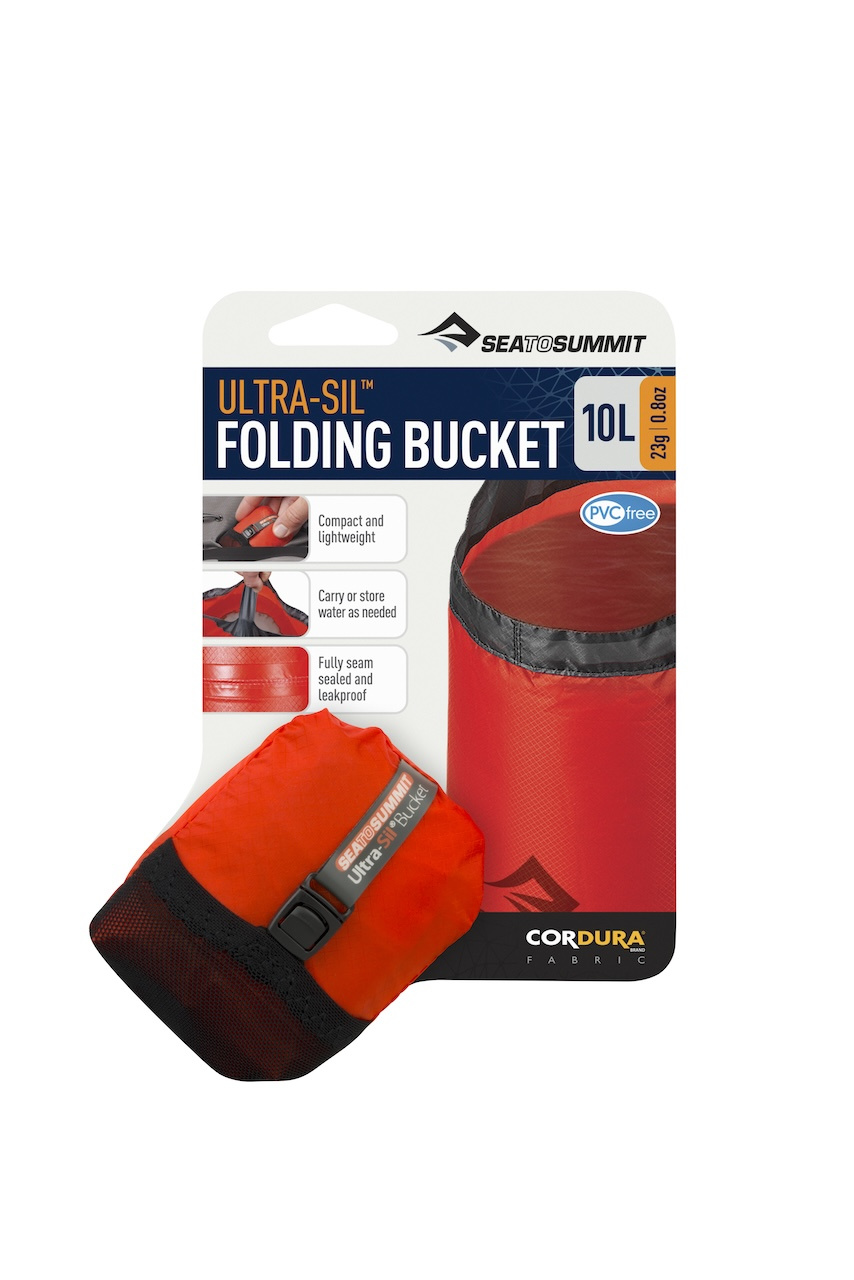 Sea To Summit Folding Bucket Ultrasilicone 10L Orange