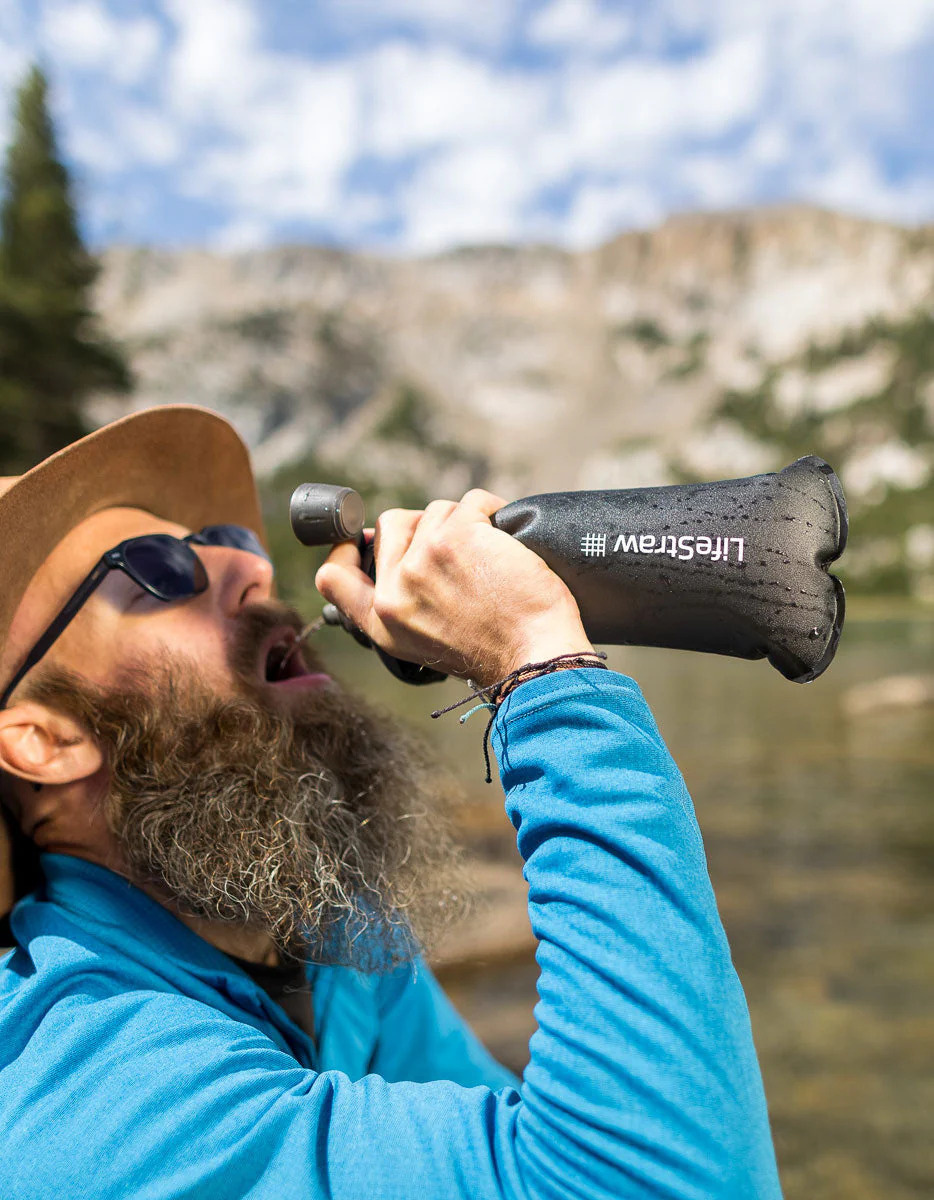 Lifestraw Peak Squeeze 1L Dark Grey