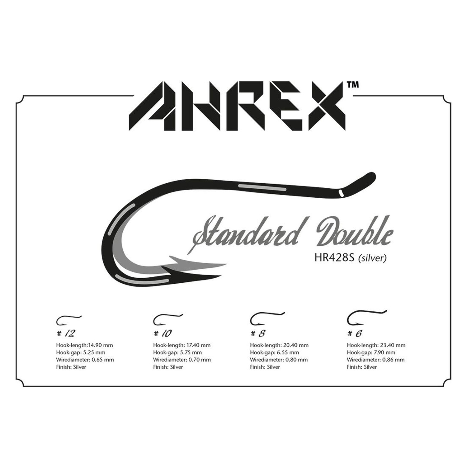 Ahrex HR428S Silver Tying Double Silver 5-pack